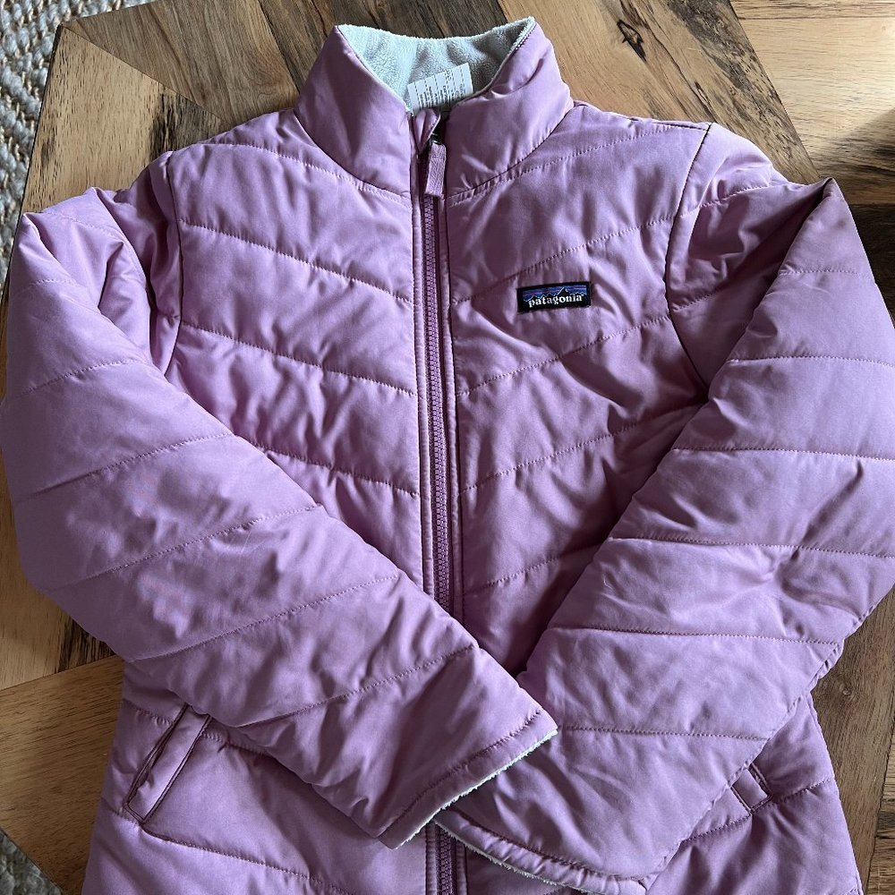 PATAGONIA Girls' Reversible Snow Flower Jacket, Size (L) 12